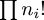 $\prod {n_i}!$